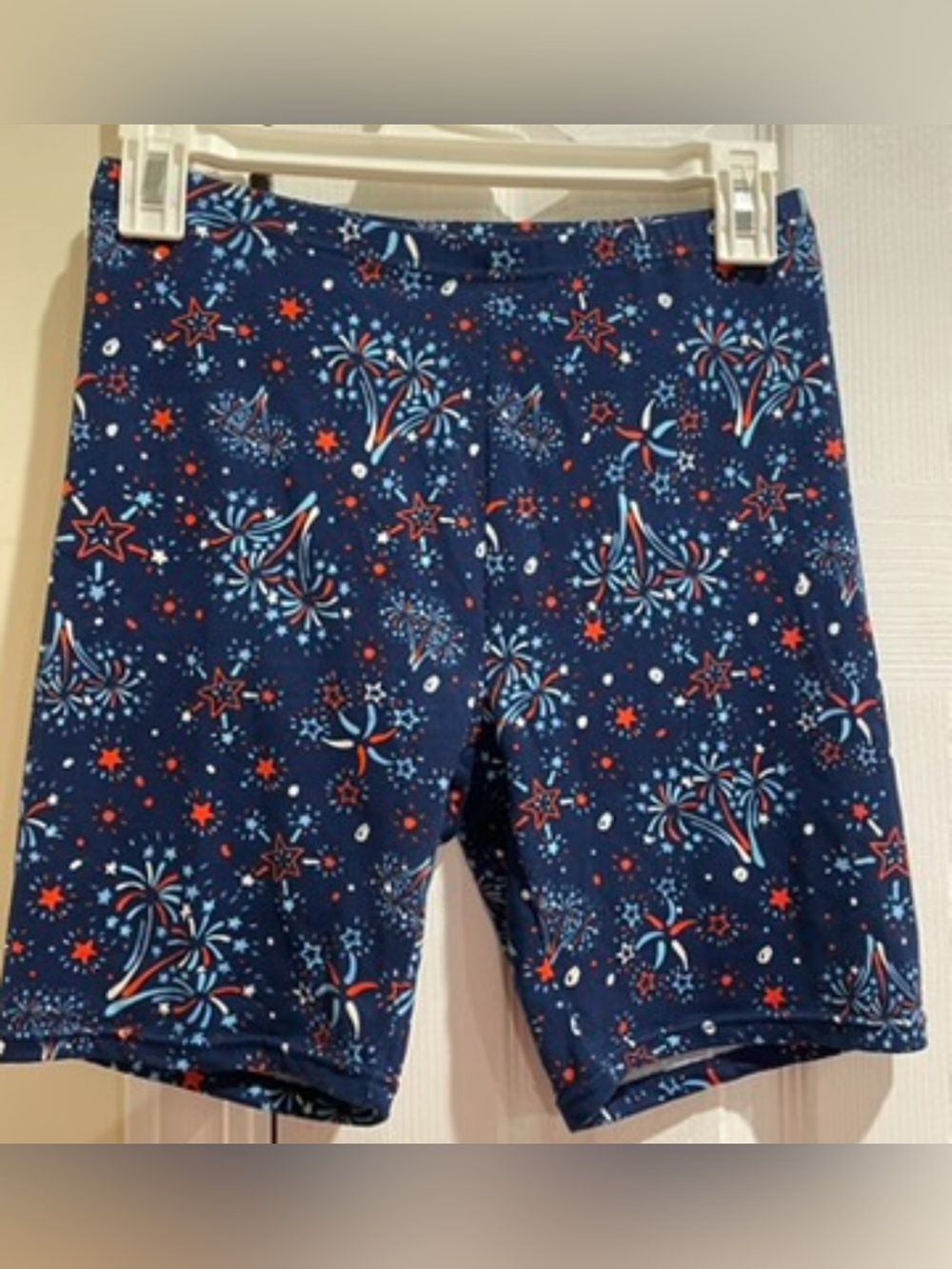 Size medium patriotic workout shorts. Perfect for the 4th!